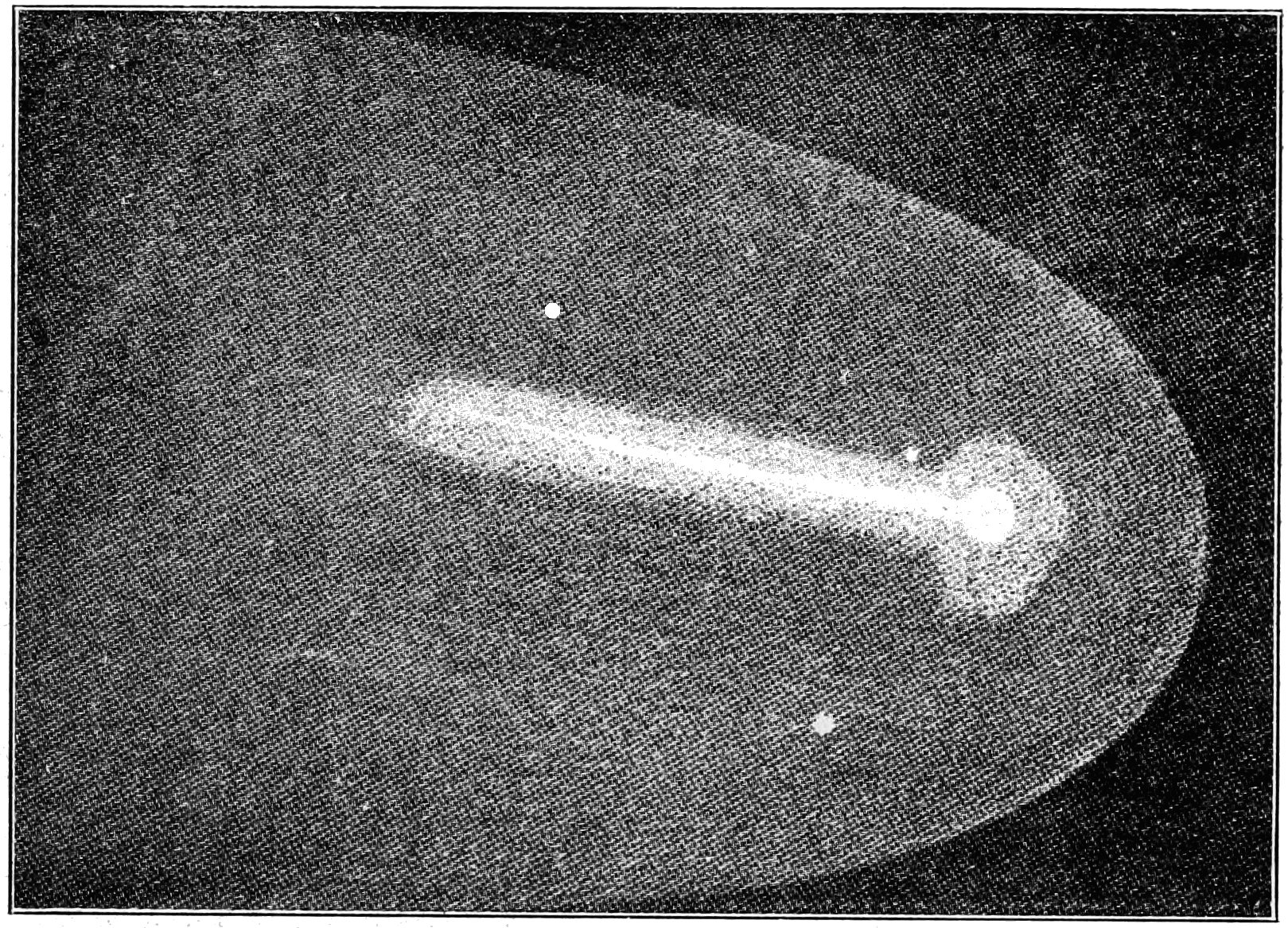 Ilustración del cometa Halley (recorte de prensa) — Herschel (1835)
