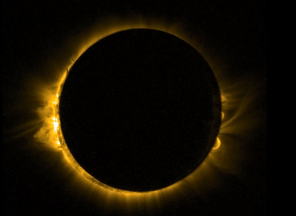 La corona: el aura de plasma cargado que rodea al Sol