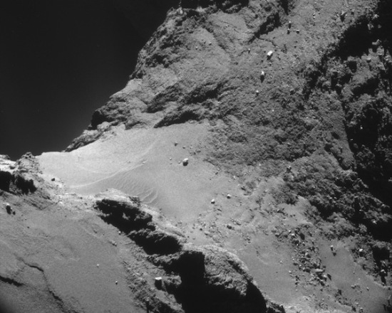 Dunas en el cometa 67P